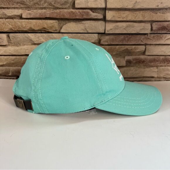 Love Your Melon Made in America Women’s Teal Cap Strap Back Hat - Picture 3 of 11